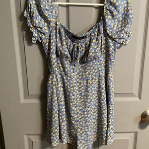 Blue Floral Romper